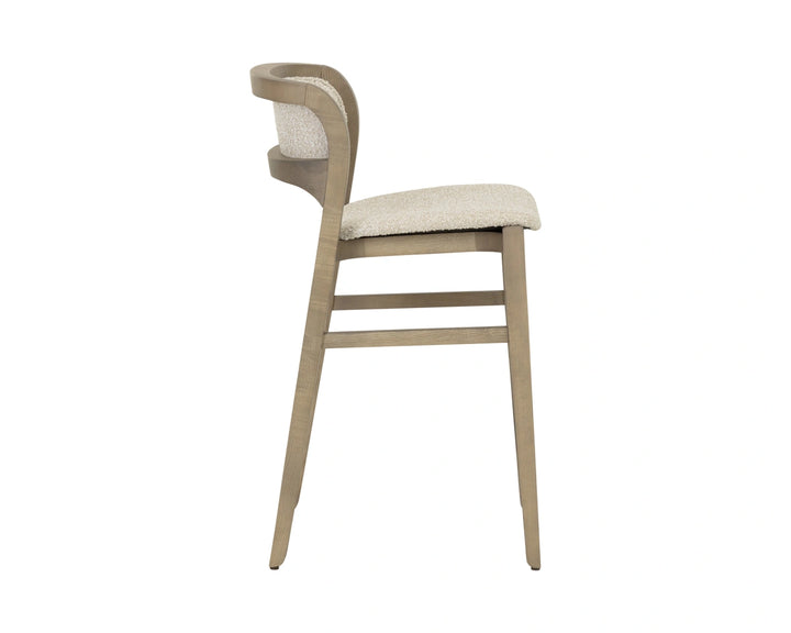 Arco Counter Stool - Greige - Santa Cruz Oatmeal