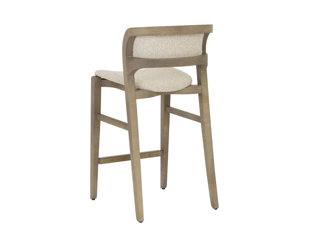 Arco Counter Stool - Greige - Santa Cruz Oatmeal