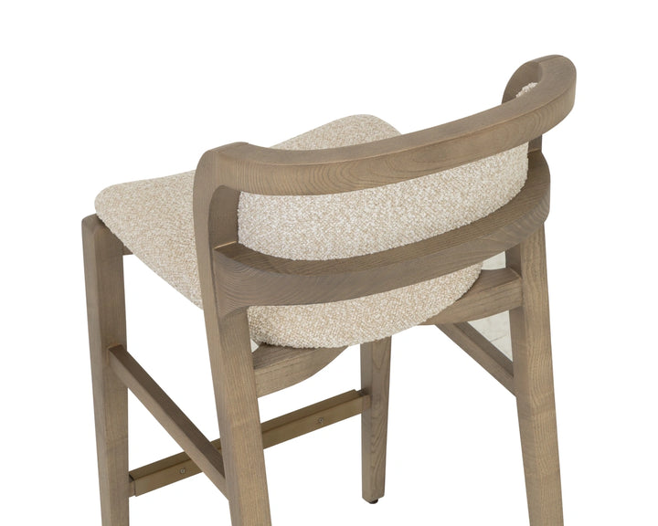 Arco Counter Stool - Greige - Santa Cruz Oatmeal