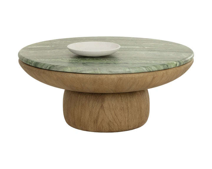 Orula Coffee Table - Marble Look - Sage
