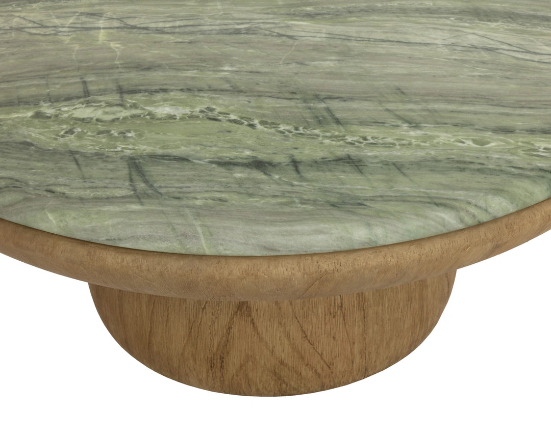 Orula Coffee Table - Marble Look - Sage