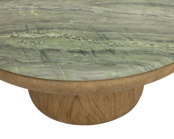 Orula Coffee Table - Marble Look - Sage