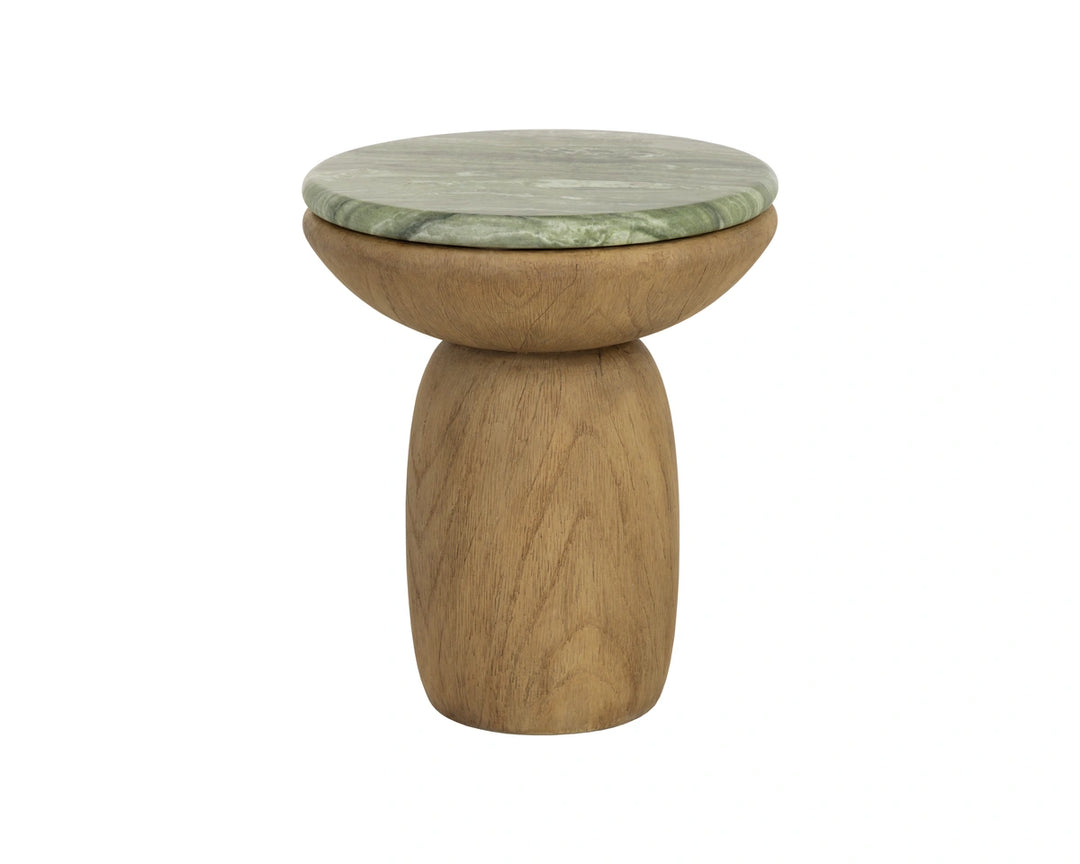 Orula End Table - Marble Look - Sage