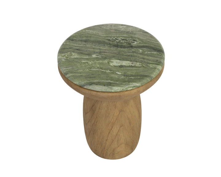 Orula End Table - Marble Look - Sage