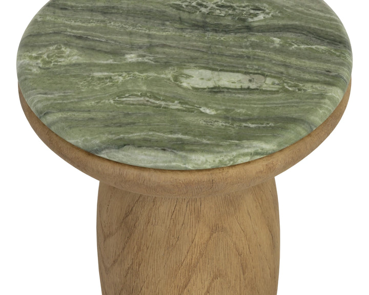 Orula End Table - Marble Look - Sage