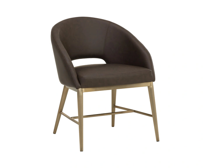Abelson Dining Armchair - Eglinton Espresso