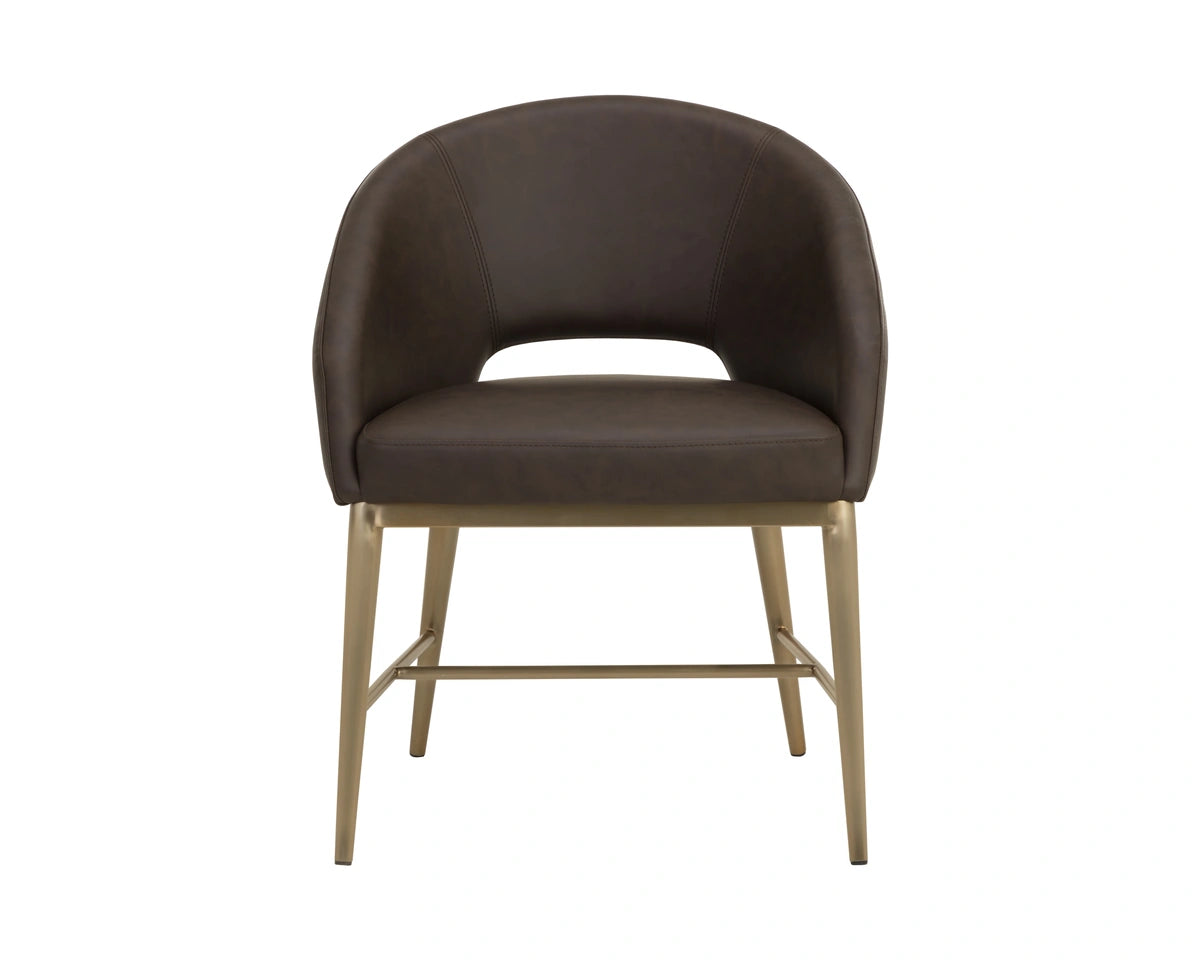 Abelson Dining Armchair - Eglinton Espresso