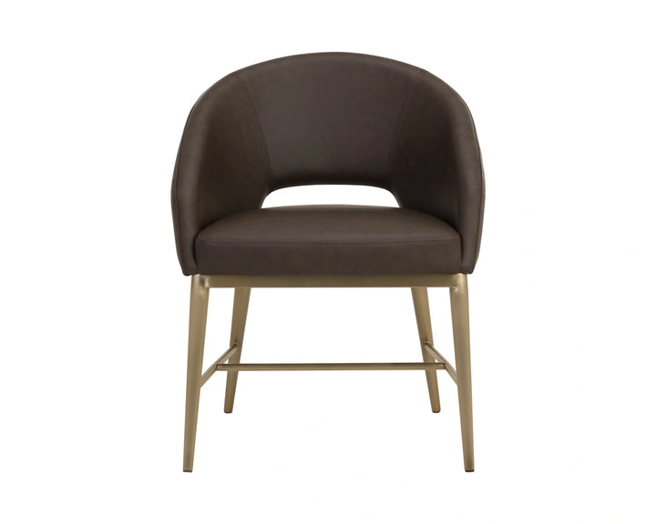 Abelson Dining Armchair - Eglinton Espresso
