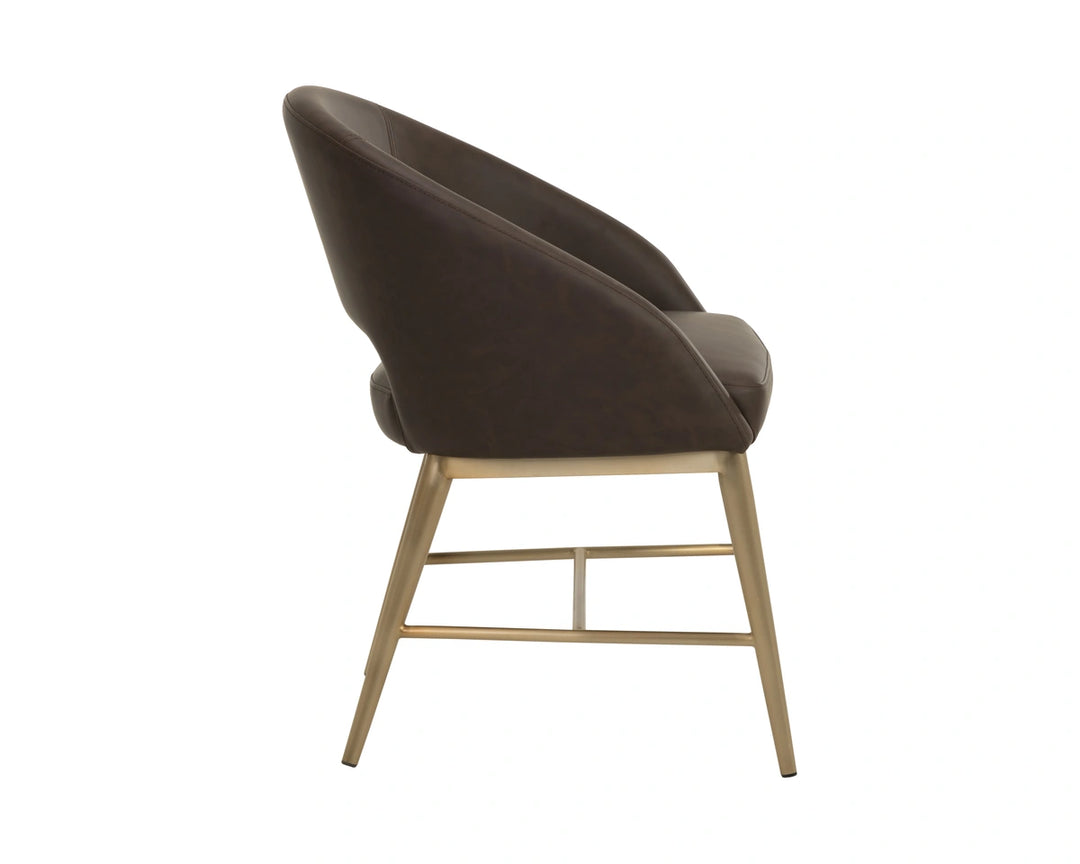 Abelson Dining Armchair - Eglinton Espresso