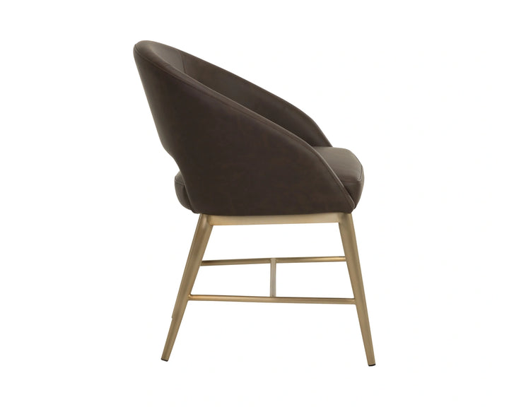 Abelson Dining Armchair - Eglinton Espresso