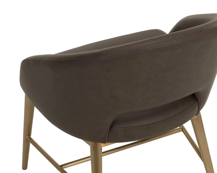 Abelson Dining Armchair - Eglinton Espresso