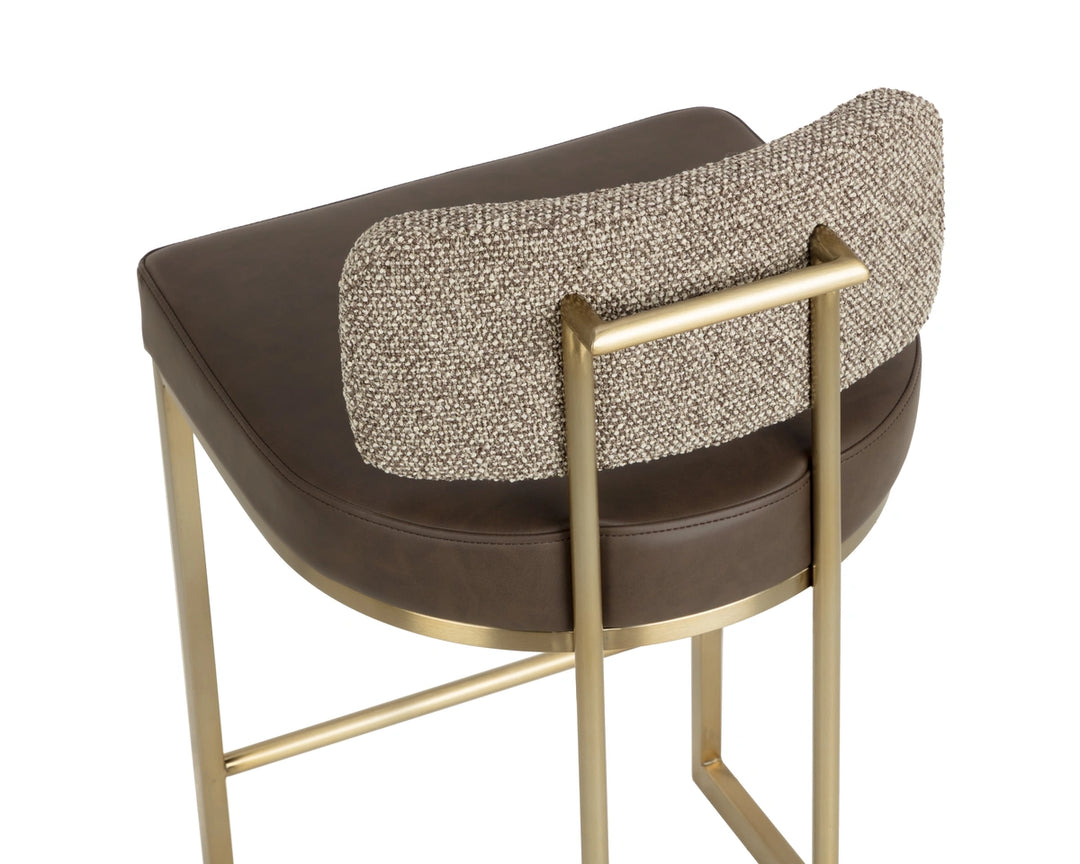 Larissa Counter Stool - Eglinton Espresso / Gellar Earth
