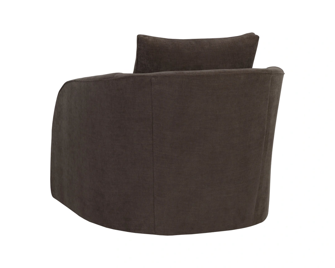 Wexford Swivel Lounge Chair - Rika Chocolate