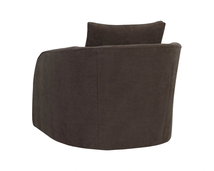 Wexford Swivel Lounge Chair - Rika Chocolate