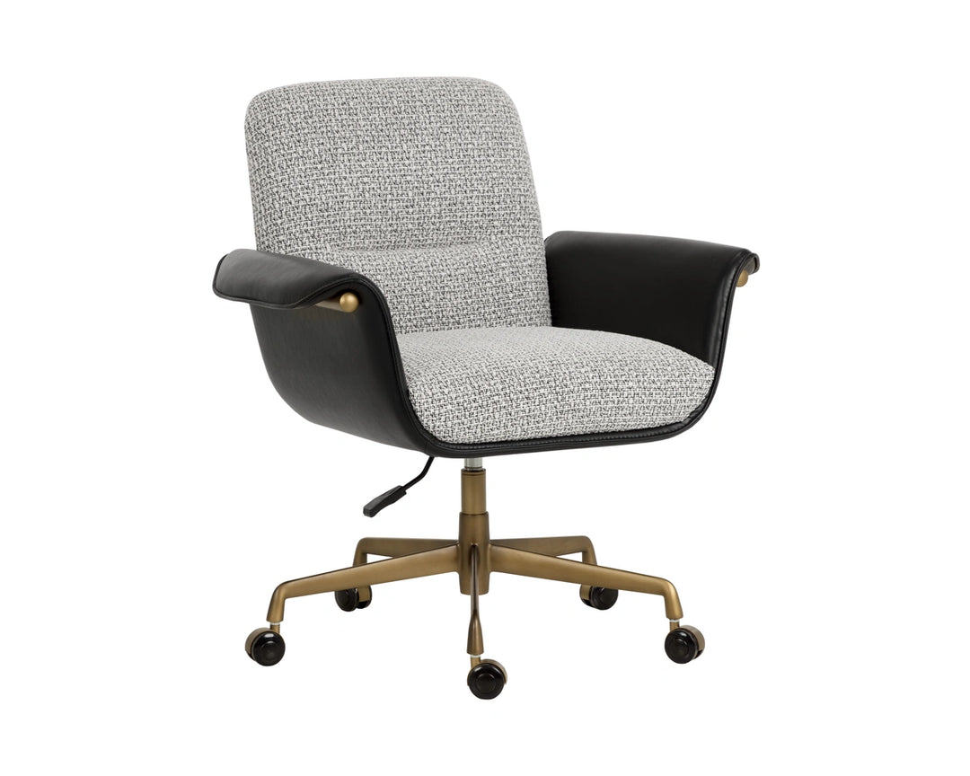 Lomax Office Chair - Helios Check Black / Bravo Black