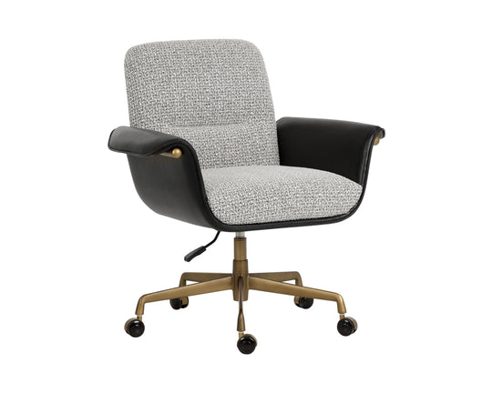 Lomax Office Chair - Helios Check Black / Bravo Black
