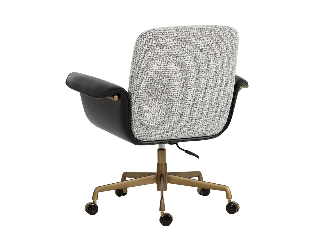 Lomax Office Chair - Helios Check Black / Bravo Black