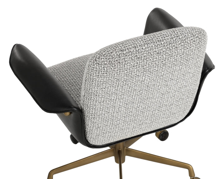 Lomax Office Chair - Helios Check Black / Bravo Black