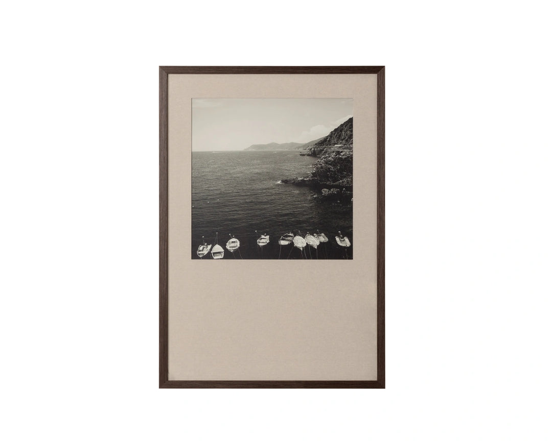 Coastal Vibes II - 28" X 40" - Deep Brown Frame