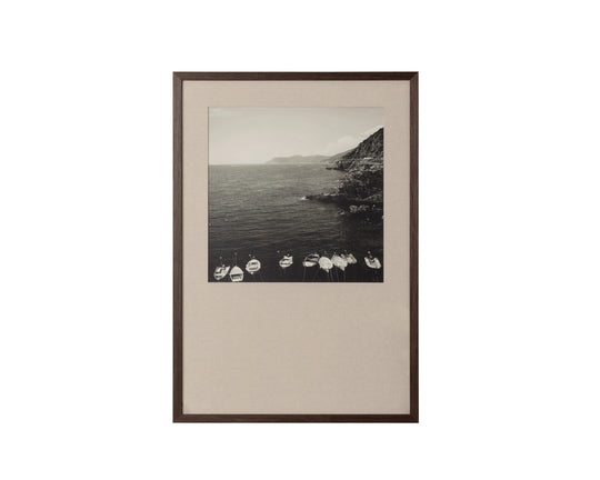 Coastal Vibes II - 28" X 40" - Deep Brown Frame