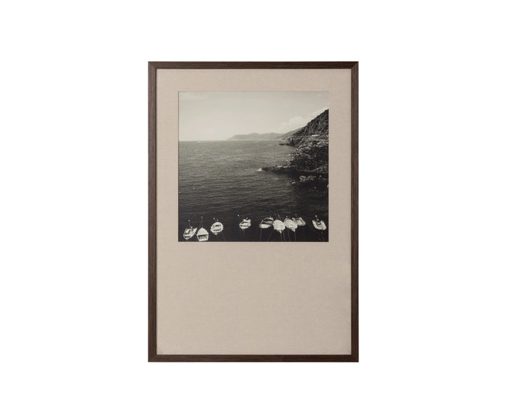 Coastal Vibes II - 28" X 40" - Deep Brown Frame