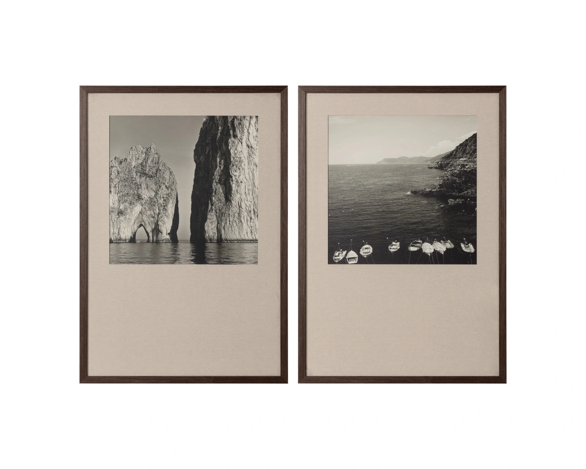 Coastal Vibes II - 28" X 40" - Deep Brown Frame