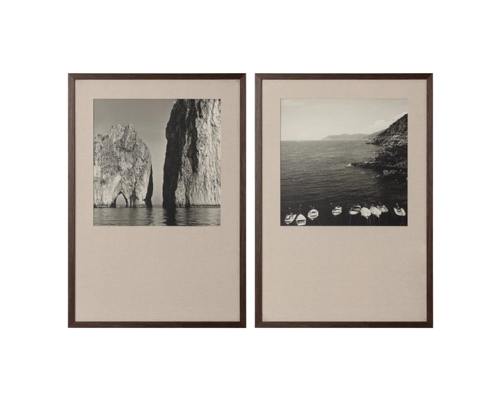 Coastal Vibes II - 28" X 40" - Deep Brown Frame