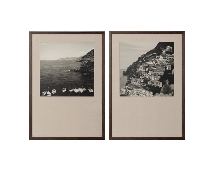 Coastal Vibes II - 28" X 40" - Deep Brown Frame
