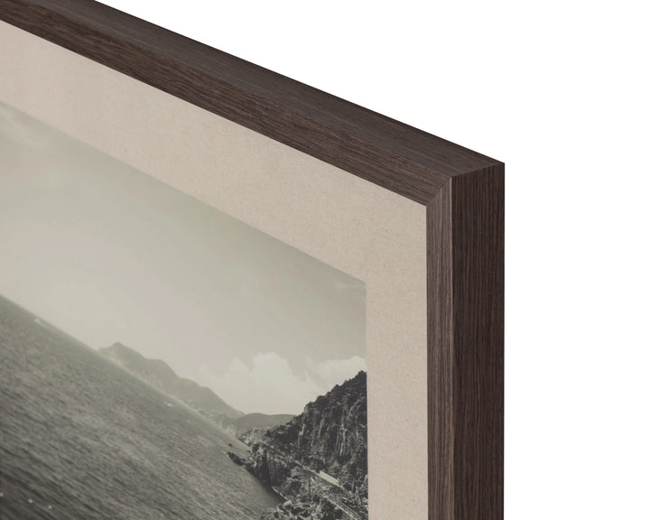 Coastal Vibes II - 28" X 40" - Deep Brown Frame