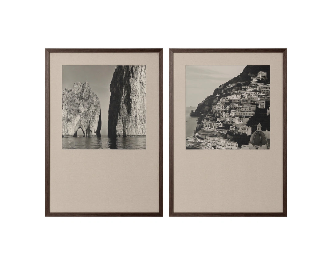 Coastal Vibes III - 28" X 40" - Deep Brown Frame
