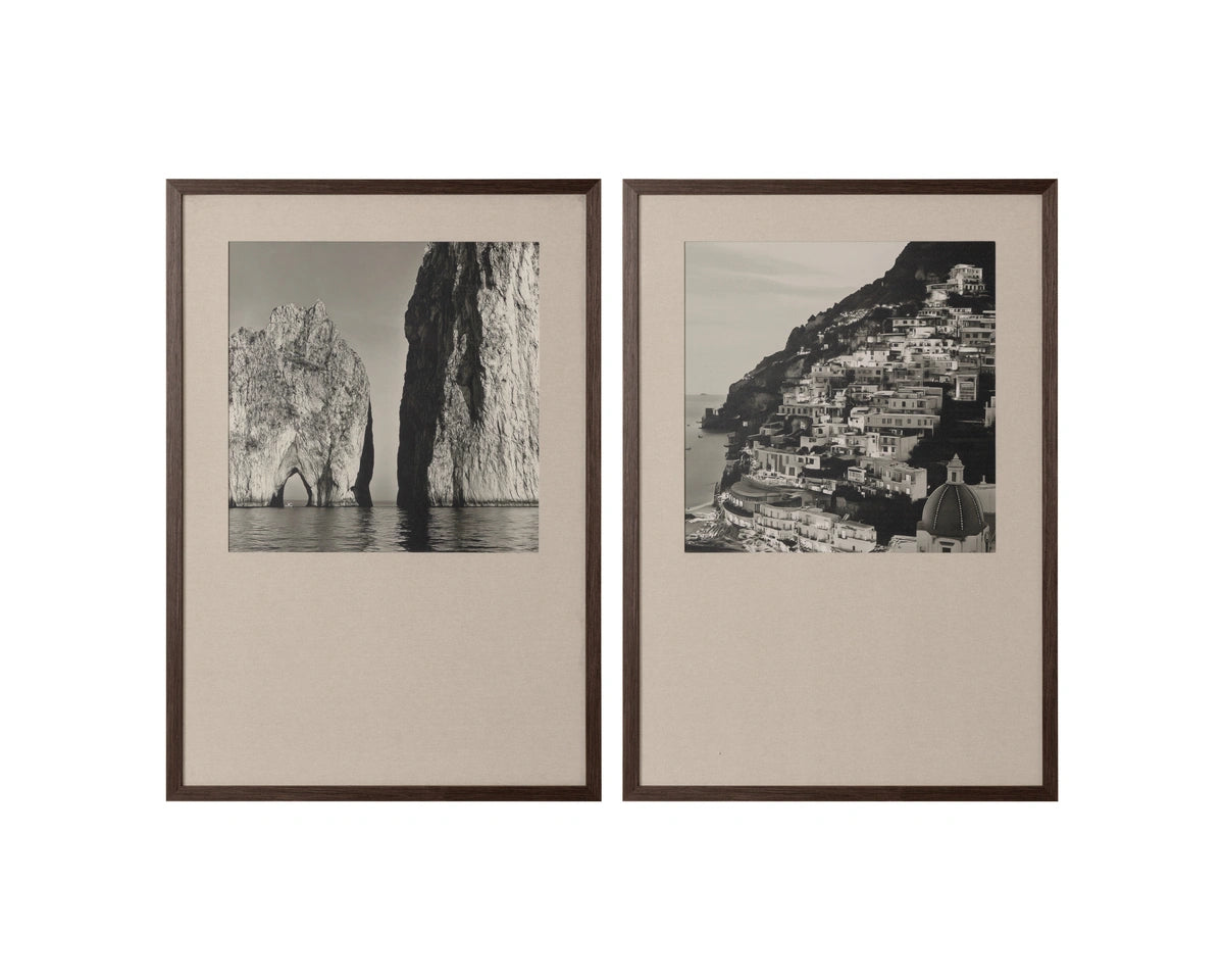 Coastal Vibes III - 28" X 40" - Deep Brown Frame