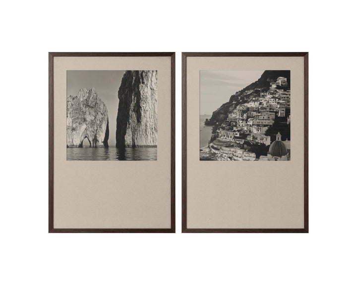 Coastal Vibes III - 28" X 40" - Deep Brown Frame