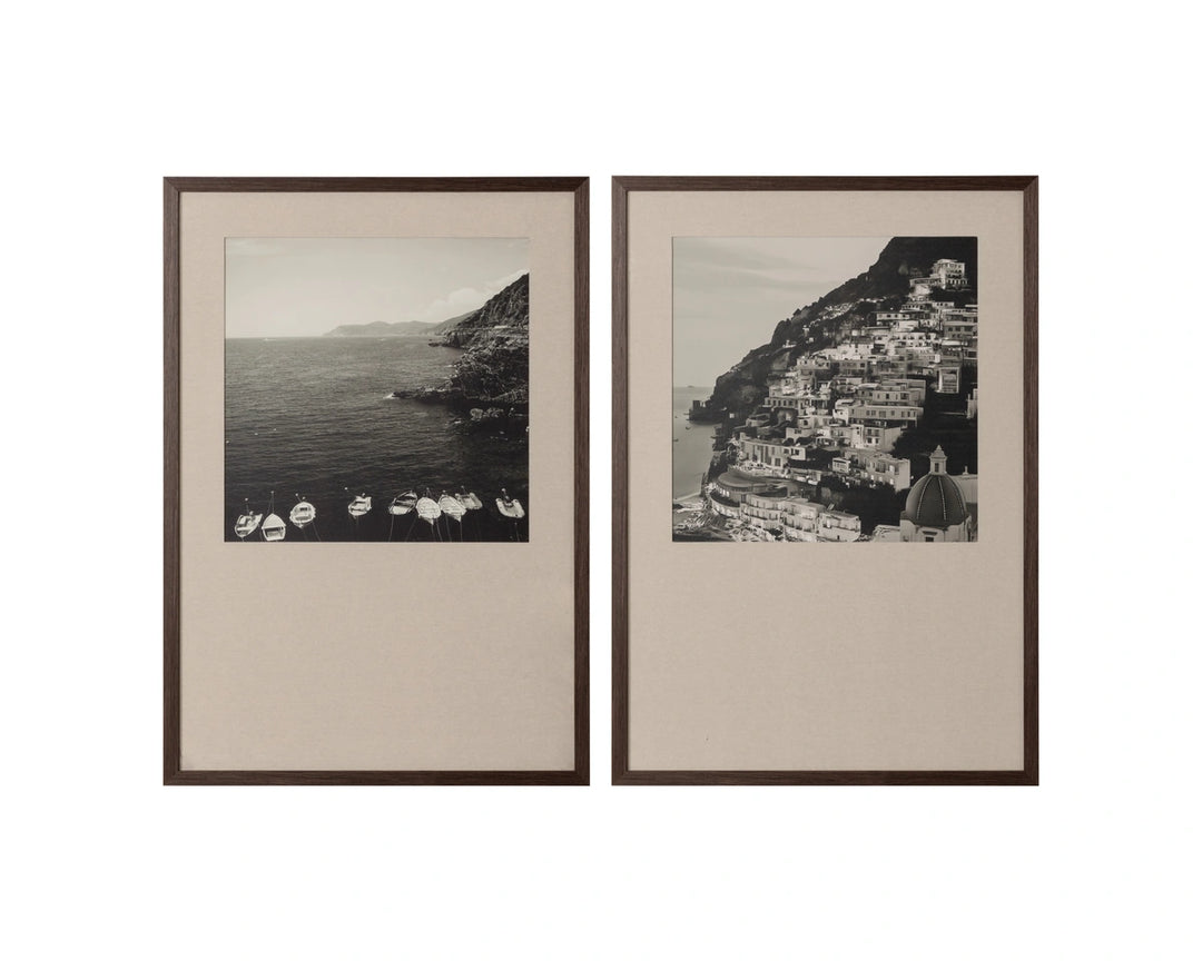 Coastal Vibes III - 28" X 40" - Deep Brown Frame