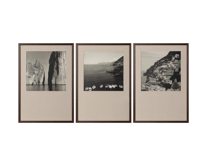 Coastal Vibes III - 28" X 40" - Deep Brown Frame