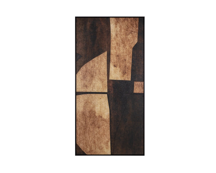 Rustic Nuance I - 30" X 60" - Black Floater Frame