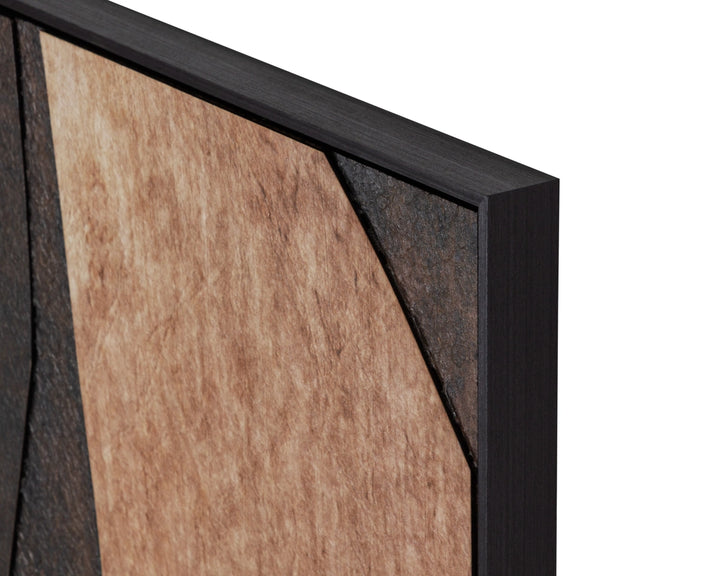 Rustic Nuance I - 30" X 60" - Black Floater Frame