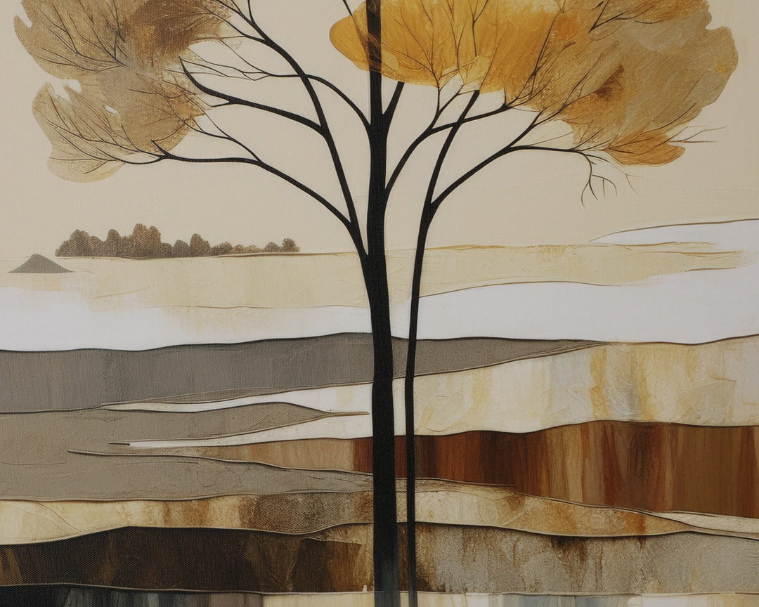 Still September - 30" X 30" - Brown Floater Frame