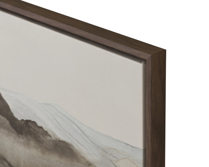 Cordillera II 24" X 24" - Brown Floater Frame