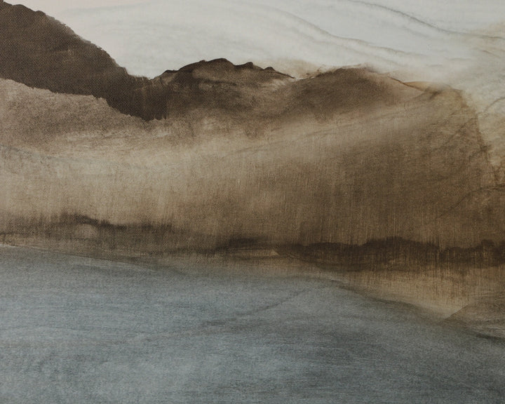 Cordillera II 24" X 24" - Brown Floater Frame