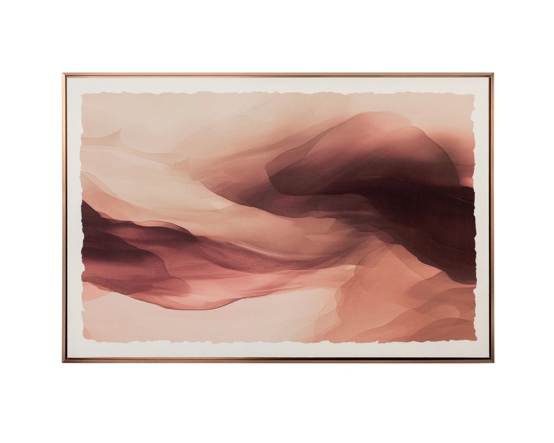 Dream State - 60" X 40" - Copper Floater Frame - Fire