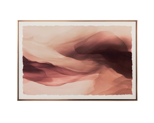 Dream State - 60" X 40" - Copper Floater Frame - Fire