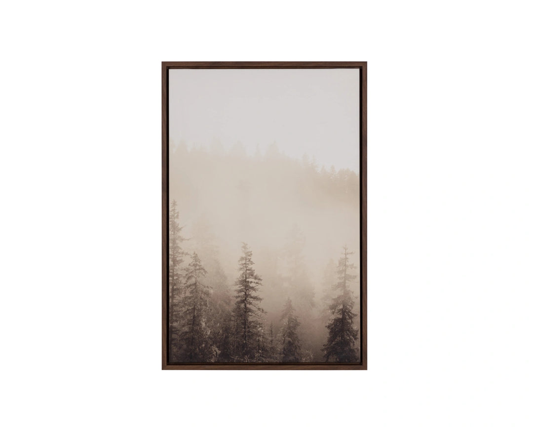 Mistwood I - 20" X 30" - Brown Floater Frame