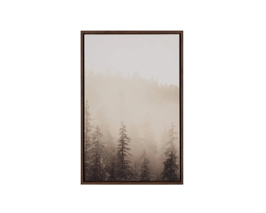 Mistwood I - 20" X 30" - Brown Floater Frame