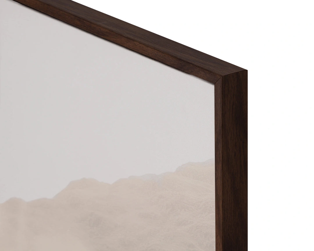 Together Alone I - 20" X 30" - Brown Floater Frame