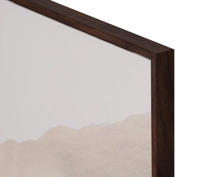 Together Alone I - 20" X 30" - Brown Floater Frame