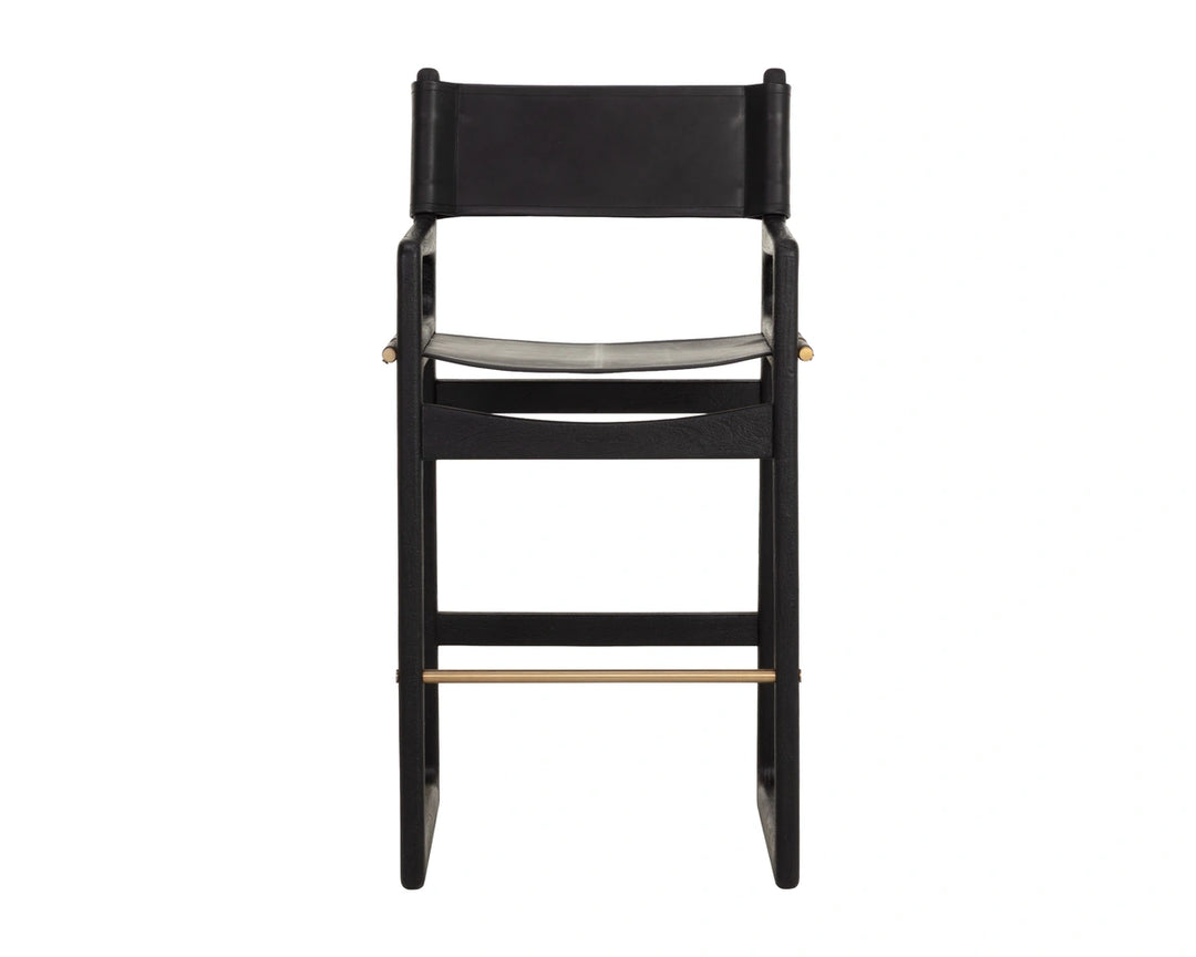 Enver Barstool - Carraway Black Leather