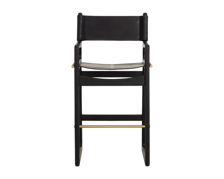 Enver Barstool - Carraway Black Leather
