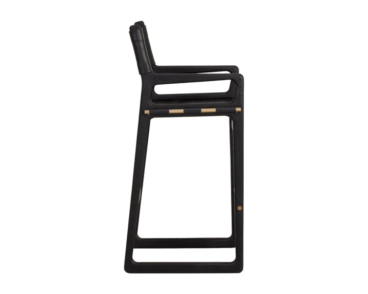 Enver Barstool - Carraway Black Leather