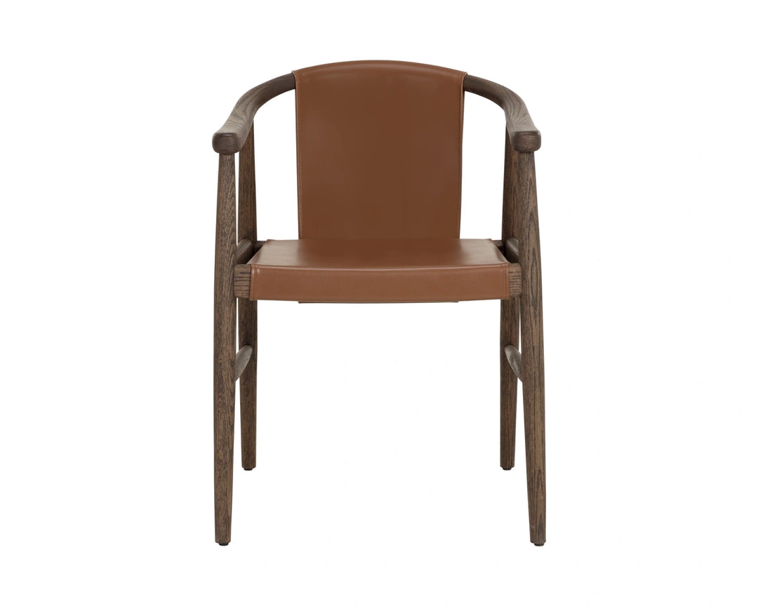 Aran Dining Armchair - Hazelnut Leather