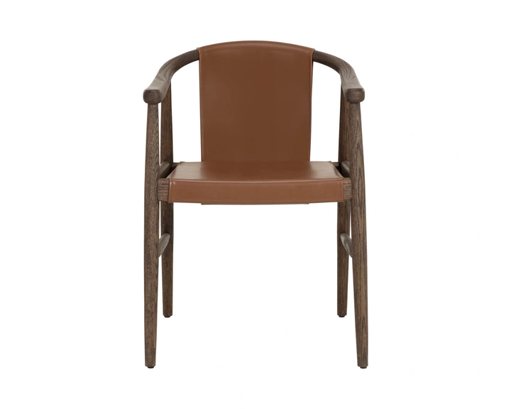 Aran Dining Armchair - Hazelnut Leather
